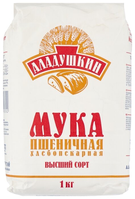 Мука Аладушкин пшеничная хлебопекарная высший сорт
