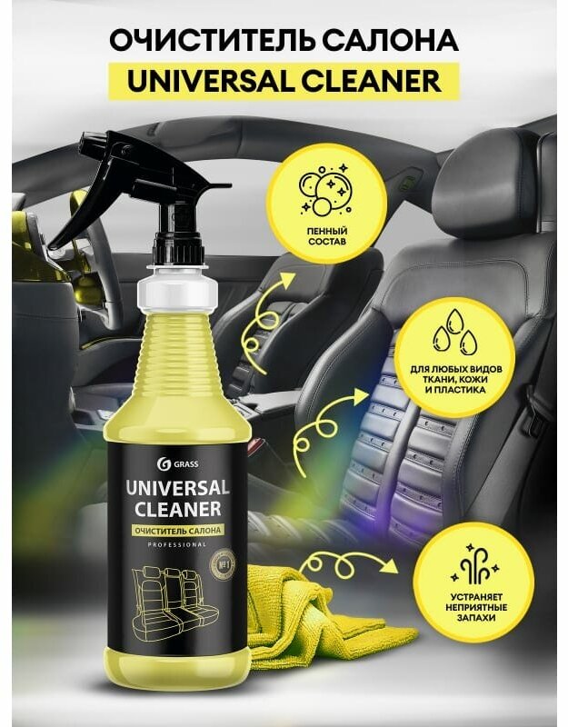 GRASS 110353 Чистящее средство "Universal Cleaner“ проф. линейка (тригер 1 л) - фото №3