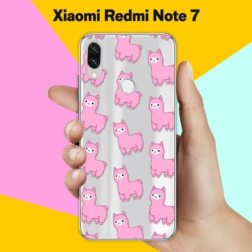 Силиконовый чехол Ламы на Xiaomi Redmi Note 7 силиконовый чехол белые ламы на xiaomi redmi note 7