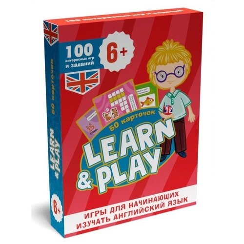 Набор карточек 100 игр Learn & Play «Игры для начинающих изучать английский язык»