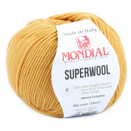 Пряжа Superwool Mondial - 1 моток 125 м 50 гр цвет 285 465₽