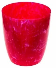 Кашпо для орхидей "Камелия", цвет красный, d-12.5 см.