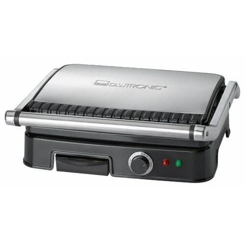 Гриль Clatronic KG 3487, нержавеющая сталь/черный электрогриль clatronic bq 3507 чёрный