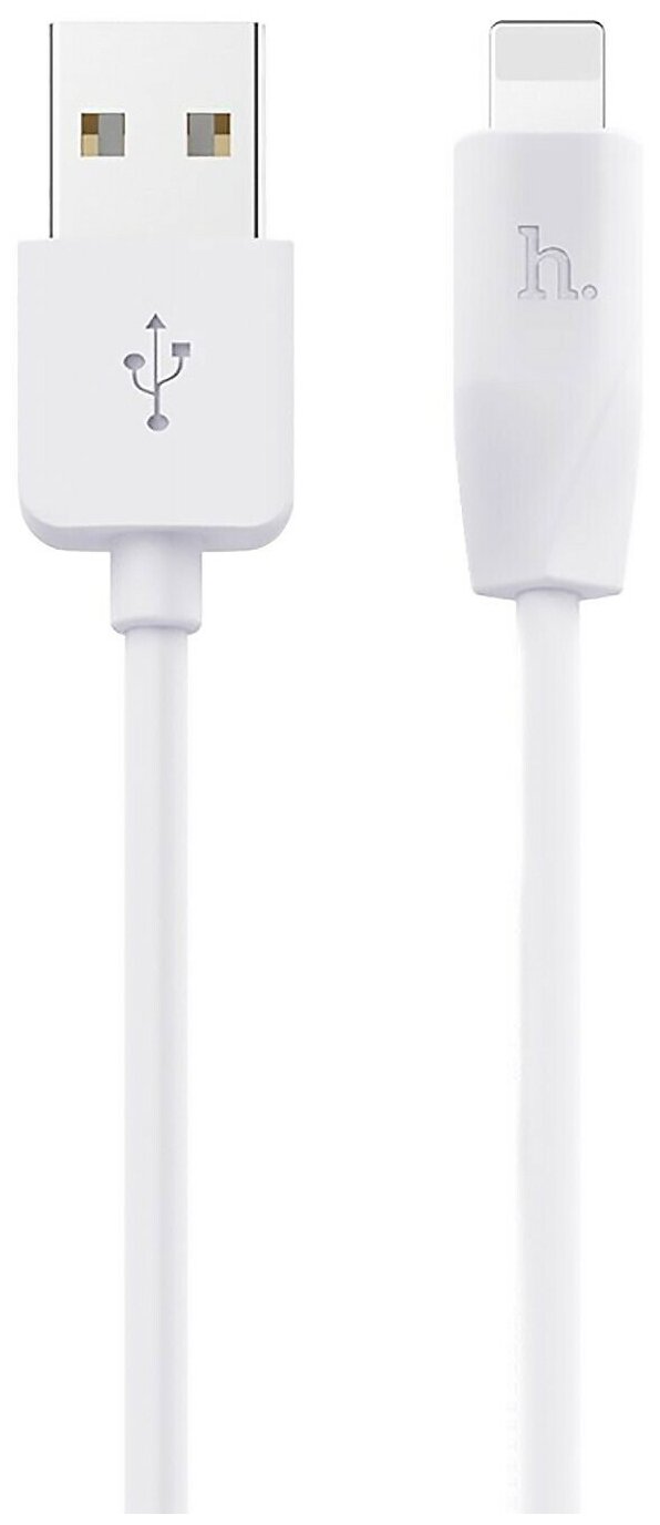 Кабель USB - Apple lightning Hoco X1 Rapid, 100 см, Белый