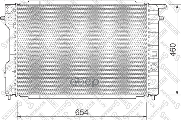 10-25078-Sx_радиатор Системы Охлаждения! Opel Omega 2.0I-3.0I 94> Stellox арт. 1025078SX