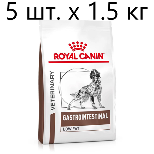 Сухой корм для собак Royal Canin Gastro Intestinal LF22, при болезнях ЖКТ, при склонности к избыточному весу, 5 шт. х 1.5 кг сухой корм для собак royal canin gastro intestinal lf22 при нарушениях пищеварения 1 уп х 2 шт х 12 кг