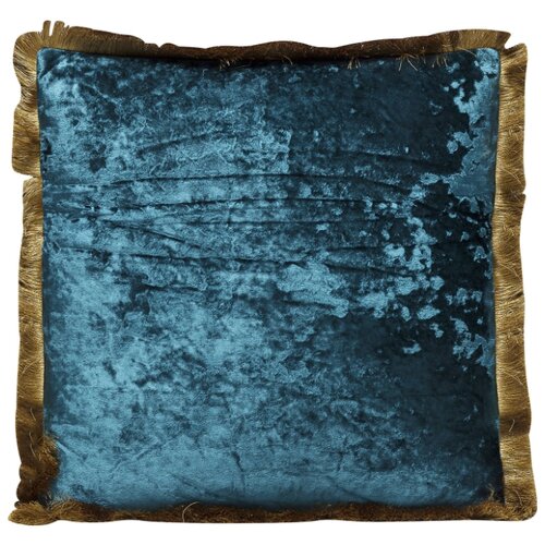 фото Kare design подушка cannes, коллекция "канны" 45*8*45, бархат, полиэстер, синий, зеленый