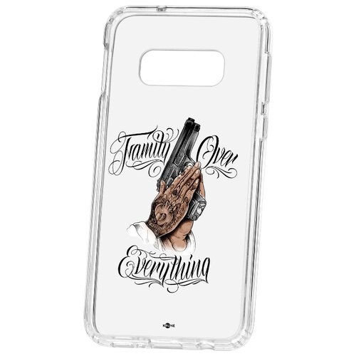 фото Чехол на samsung galaxy s10e kruche print семья превыше