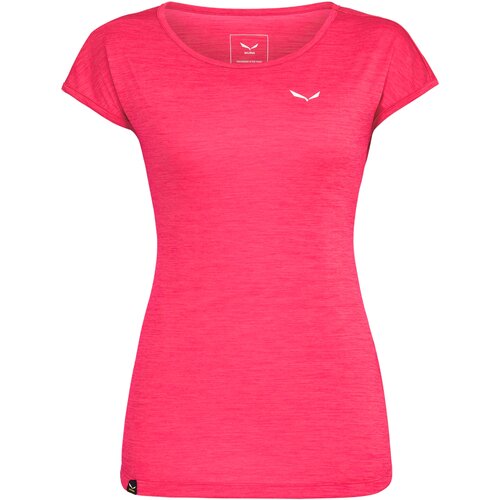 Футболка для активного отдыха Salewa Puez Melange Dry W S/S Tee Rose Red Melange (EUR:40)