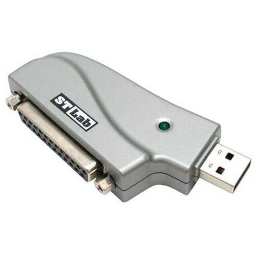 Переходник USB - LPT, ST-Lab U-370 адаптер переходник для принтера st lab u 370 lpt ieee 1284 25 pin to usb для принтеров сканеров мфу жн