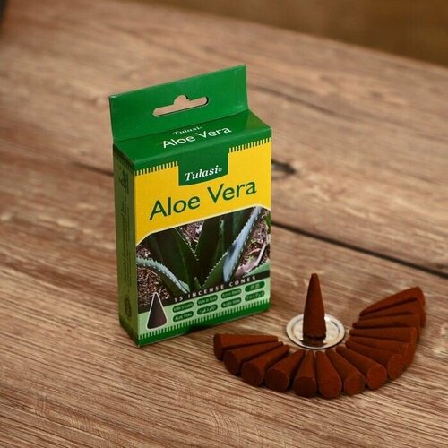 Благовония 15 аромаконусов Aloe vera 1 упак.