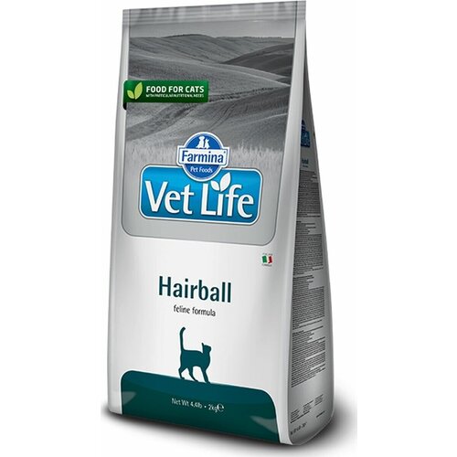 Сухой корм Farmina Vet Life Cat Hairball, Фармина Вет Лайф Хаирболл, для выведения комочков шерсти из кишечника кошек, курица, 10 кг