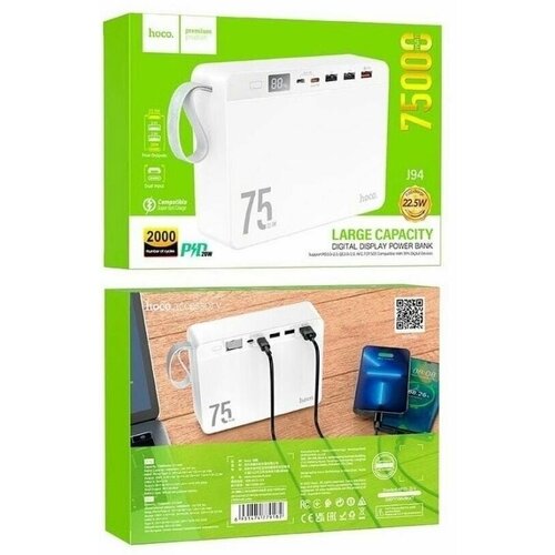 Внешний Аккумулятор 75000 мАч Powerbank Hoco J94 Overlord 550000₽