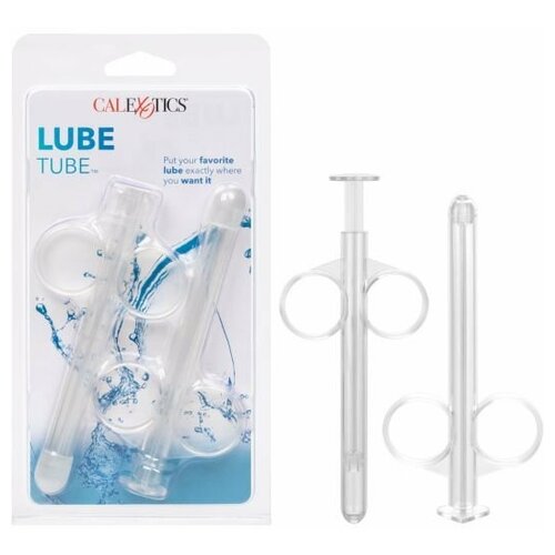 набор из 2 х шприцов для введения лубриканта california exotic novelties lube tube оранжевые Lube Tube Шприц для лубриканта прозрачный, 2 шт.