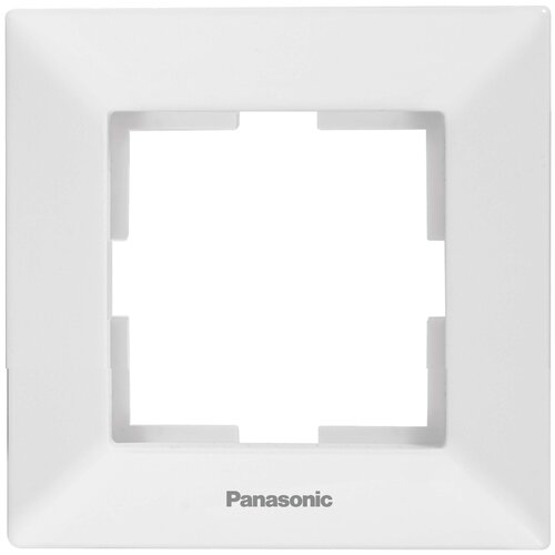 Рамка 1 пост белая WMTF08012WH Panasonic Arkedia рамка для розетки panasonic arkedia slim wntf08142bg ru