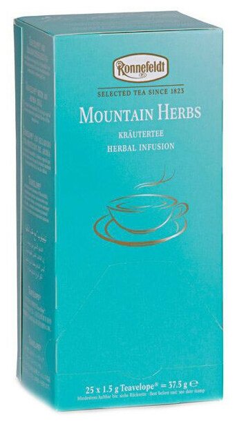 Чай травяной Ronnefeldt Teavelope Mountain Herbs в пакетиках, 25 шт. - фотография № 9