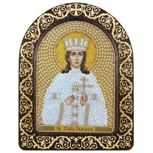 фото Набор для вышивания "нова слобода" сн №02 православный киот 5025 св. вмц. екатерина александрийская 13.5х17см nova sloboda
