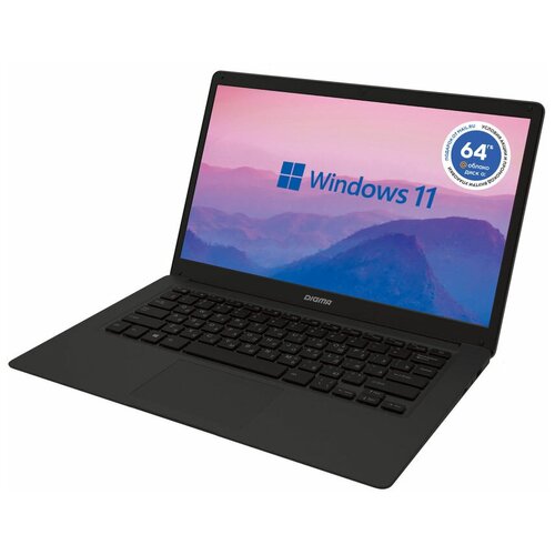 Ноутбук Digma EVE 14 C414 14 IPS Intel Celeron N4000 11ГГц 4ГБ 128ГБ eMMC Intel UHD Graphi 1957000₽