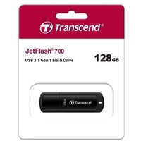 Флеш диск 128GB Transcend JetFlash 700 USB 3.0, Черный