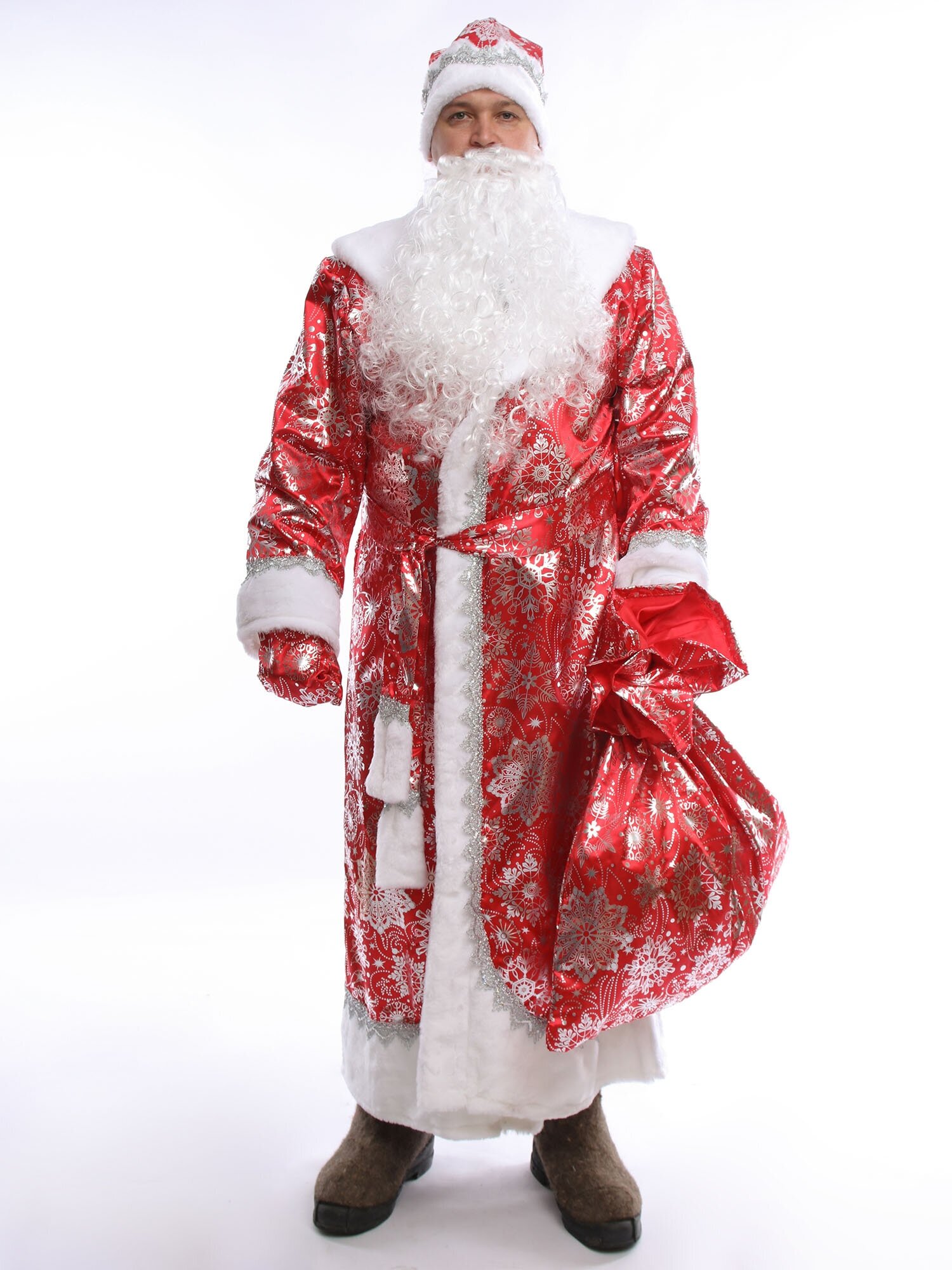 Костюм Дед Мороз Морозко (1027 к-18), размер 54, цвет мультиколор, бренд Пуговка