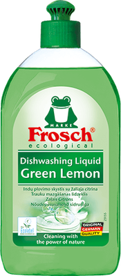 Frosch Средство для мытья посуды Green Lemon, 0.5 л