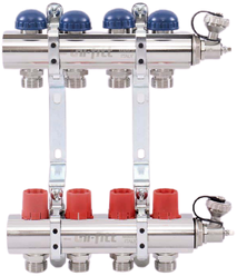 Коллекторная группа UNI-FITT (441E4304) 1" ВР, 4 отвода 3/4”