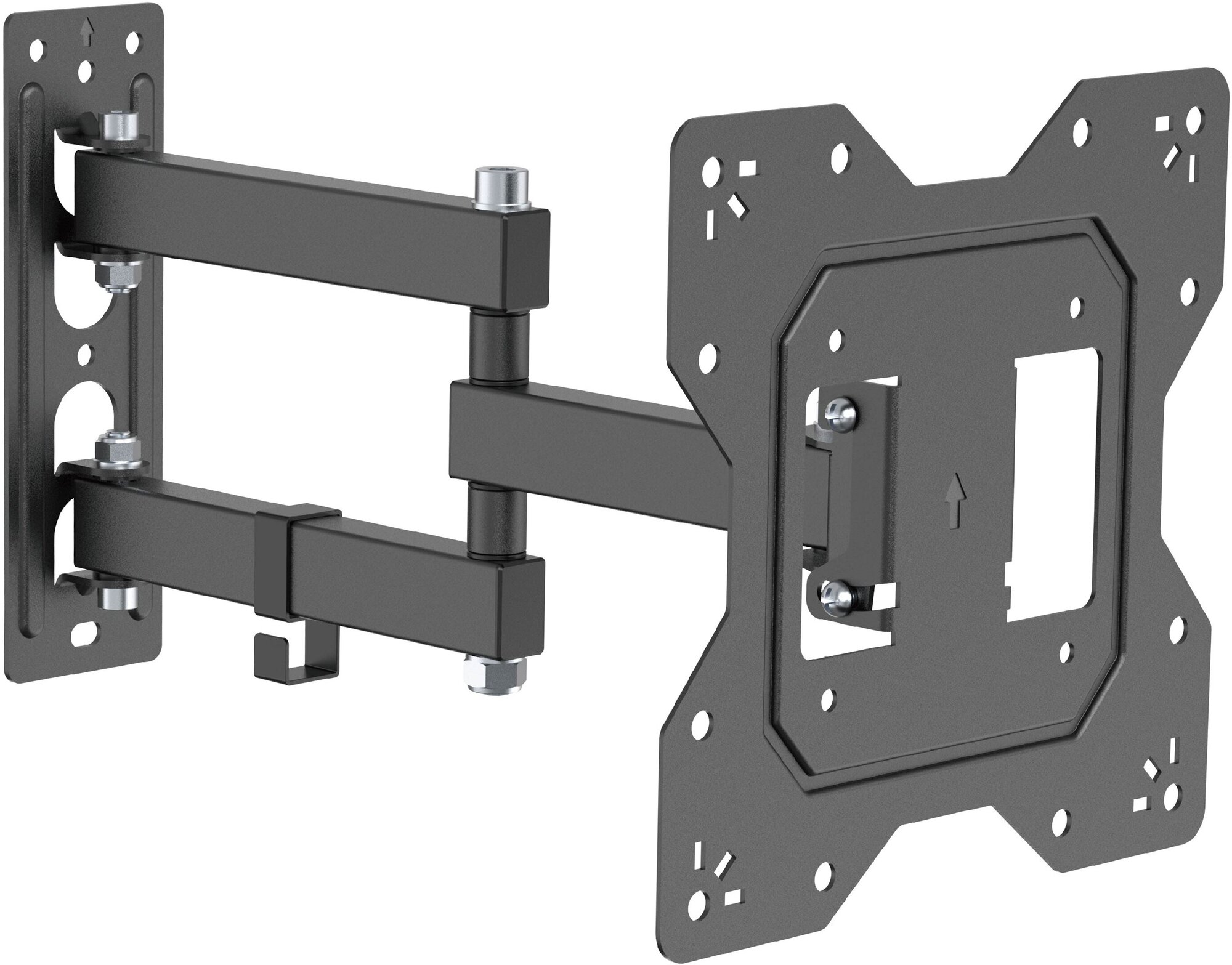 Кронейн для телевизора на стену наклонно-поворотный с диагональю от 23"до 43" UniTeki FM1674BN черный