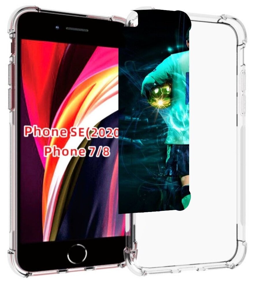 Чехол MyPads Месси мужской для iPhone 7 4.7 / iPhone 8 / iPhone SE 2 (2020) / Apple iPhone SE3 2022 задняя-панель-накладка-бампер