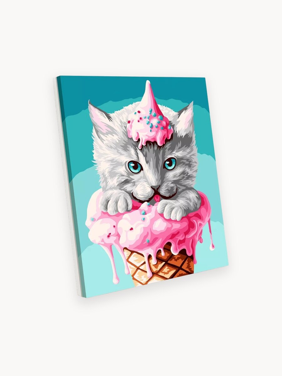 Картина по номерам на холсте с подрамником 40х50 см Сладость