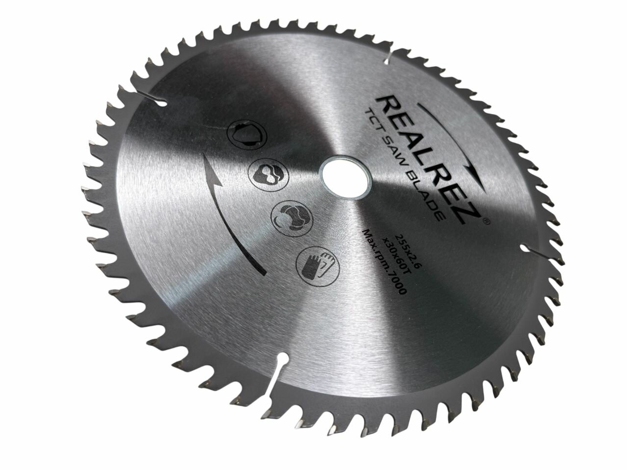 Пильный диск по дереву REALREZ 255x30/25.4 мм 60 зубьев — фото 1