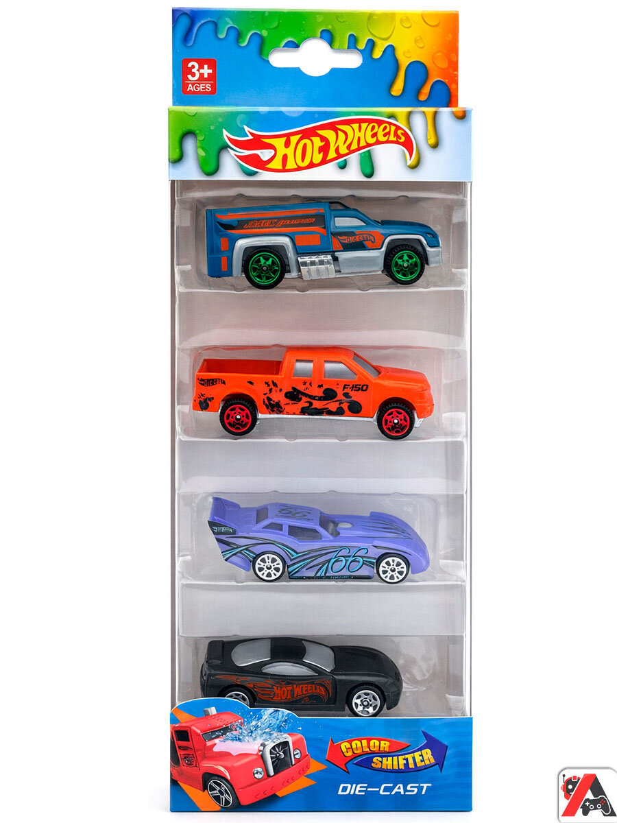 Набор машинок Hot Wheels 4в1 Color Shifters — фото 1