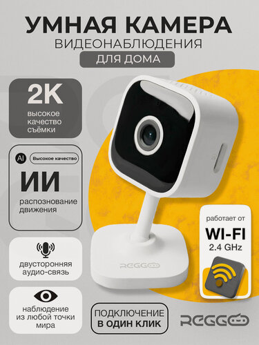 Изображение товара Умная камера видеонаблюдения Wi-Fi для дома видеоняня мини / REGGO