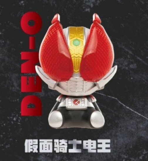 Коллекционная фигурка POPMART Kamen Rider, магнит, Ден-О, открытая, готовая к отправке