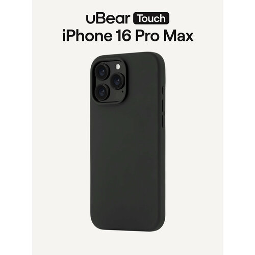 фото Чехол для iphone 16 pro max ubear touch mag case софт-тач, magsafe совместимый, черный