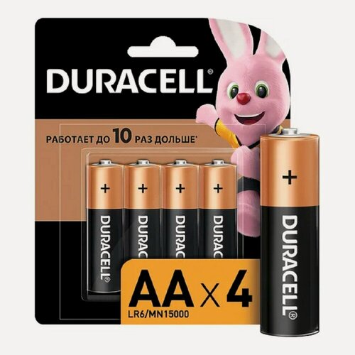 Изображение товара Батарейки Duracell B0026815 пальчиковые AA 1.5В 4 шт.