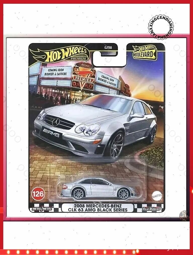 Машинка Premium 1/64 GJT68 08 Mercedes-Benz CLK 63 AMG Black Series