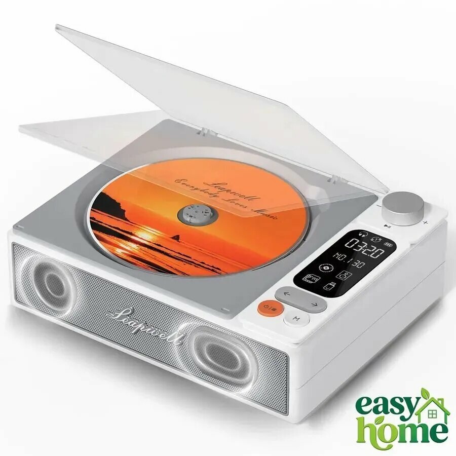 CD-плеер С динамиком Bluetooth, функцией FM - приёма, батареей для наружного использования