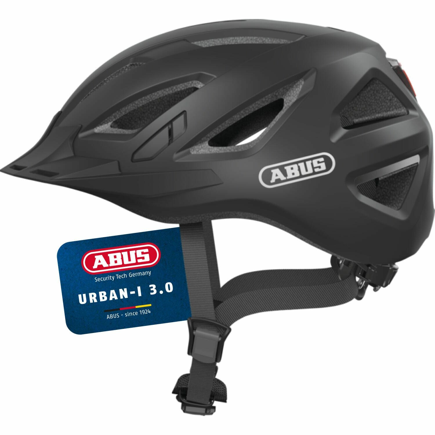 DECATHLON шлем защитный ABUS Urban-I 3.0, синий, черно-белый, 52-58 см