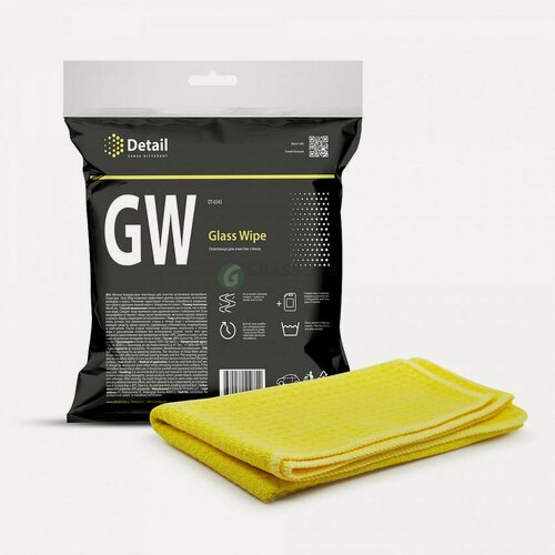 Изображение товара Салфетка из микрофибры GW "Glass Wipe" (Detail) безворсовая для стекла 40х40см
