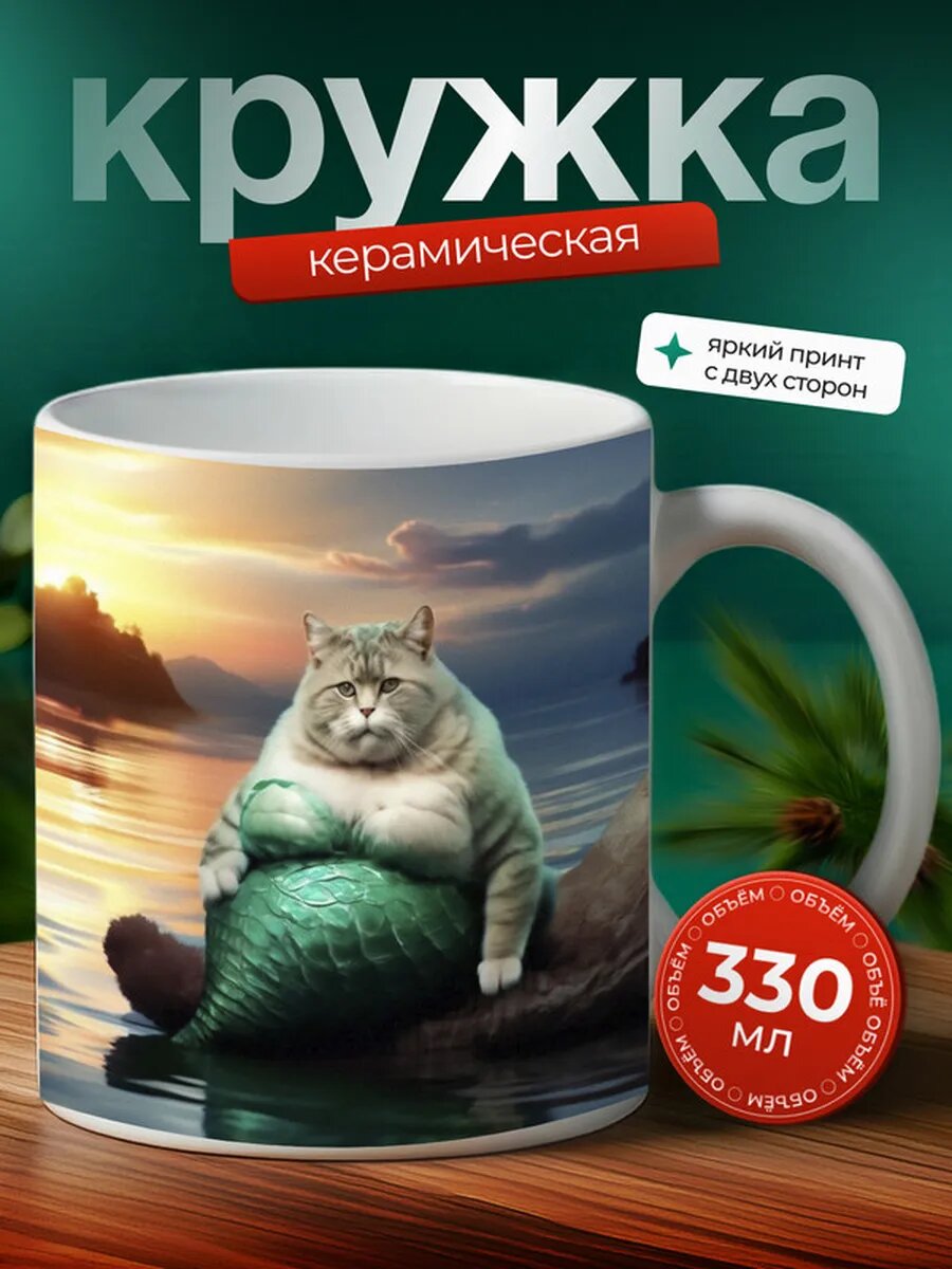 Кружка Евфратский речной кот 14,