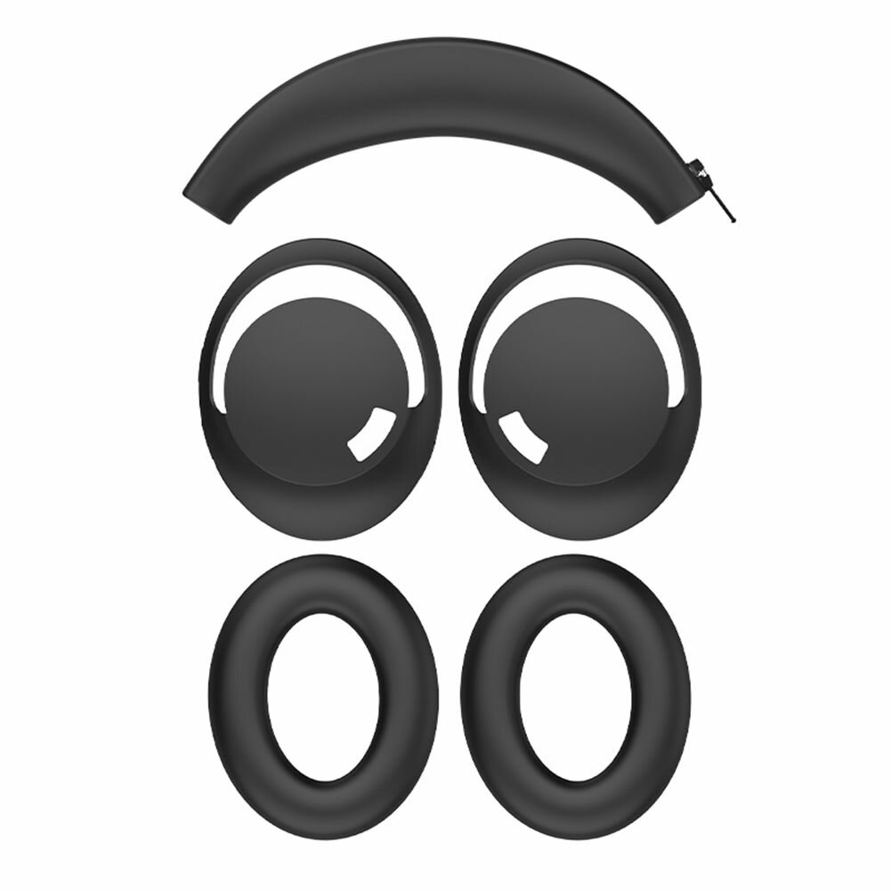 Чехол для 1MORE SonoFlow, защита от ударов, силикон, черный