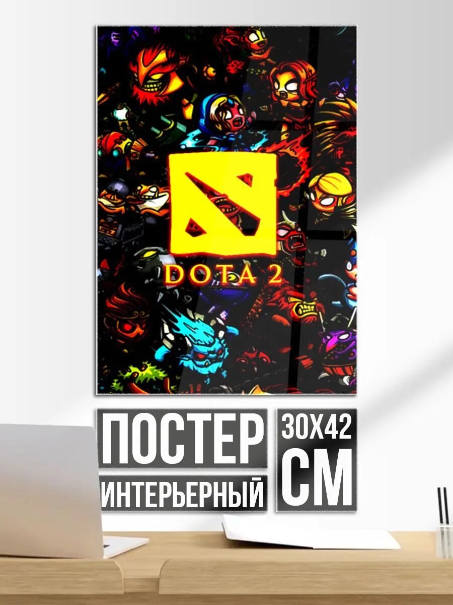 Постер на стену Dota2 персонажи