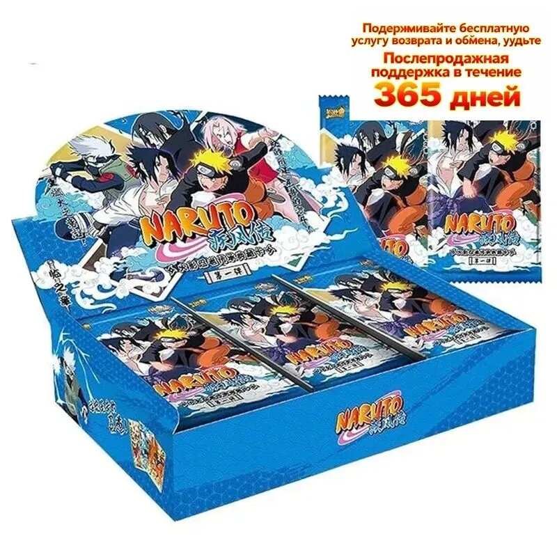 Коллекционные карточки RS Toy World KAYOU Naruto Series TCG по аниме, 36 пакетов в коробке, 5 карт в пакете.