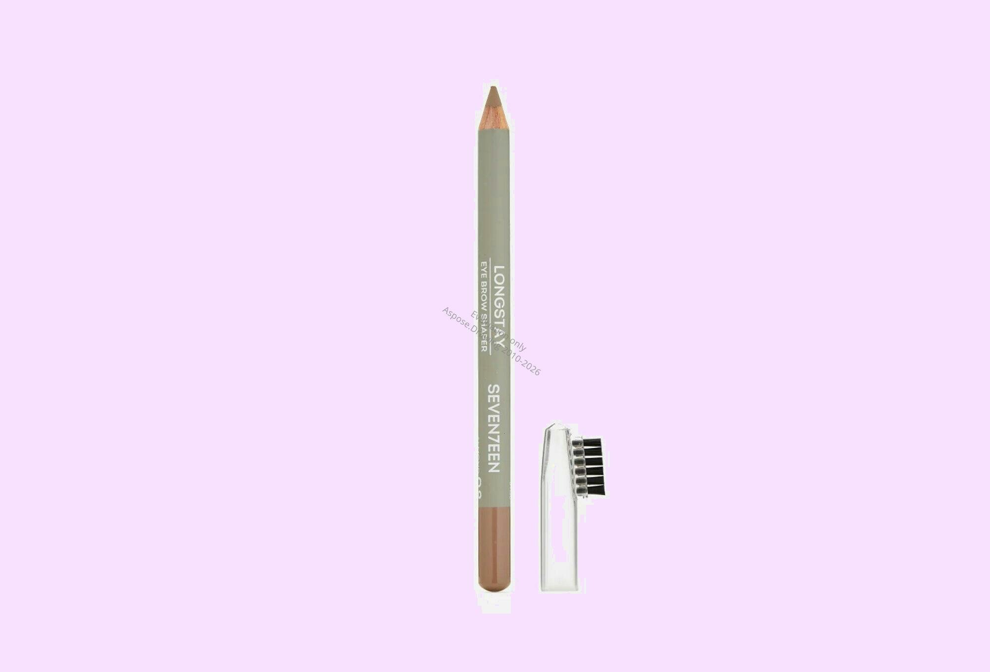 Карандаш для бровей с щеточкой SEVEN7EEN LONGSTAY EYE BROW SHAPER, тон 08 миндаль, 1.14 г