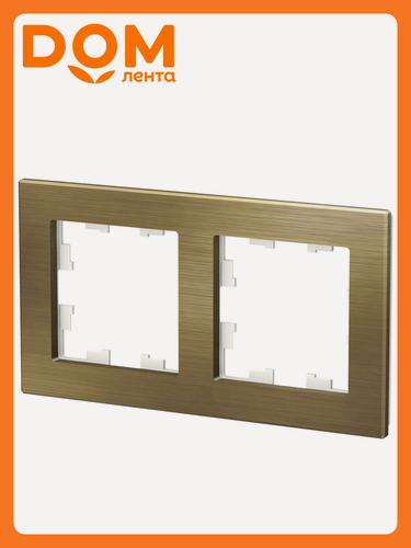 Изображение товара Рамка Schneider Electric AtlasDesign Nature ATN312202, металл, ABS-пластик, IP20, коричневый