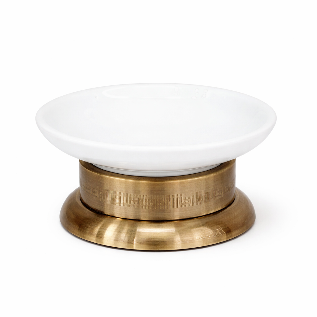 Мыльница настольная Classic Retro Bronze R‑21, латунь, бронза, керамика