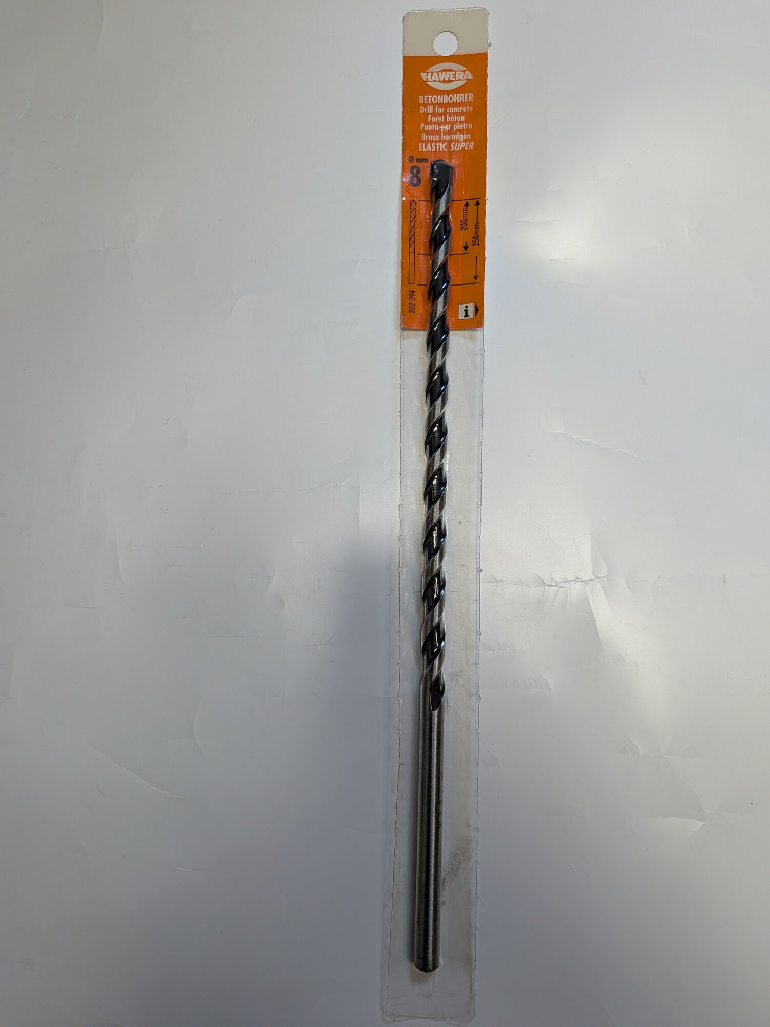 Сверло El.Super 8x250/200 HAWERA, F00Y202094
