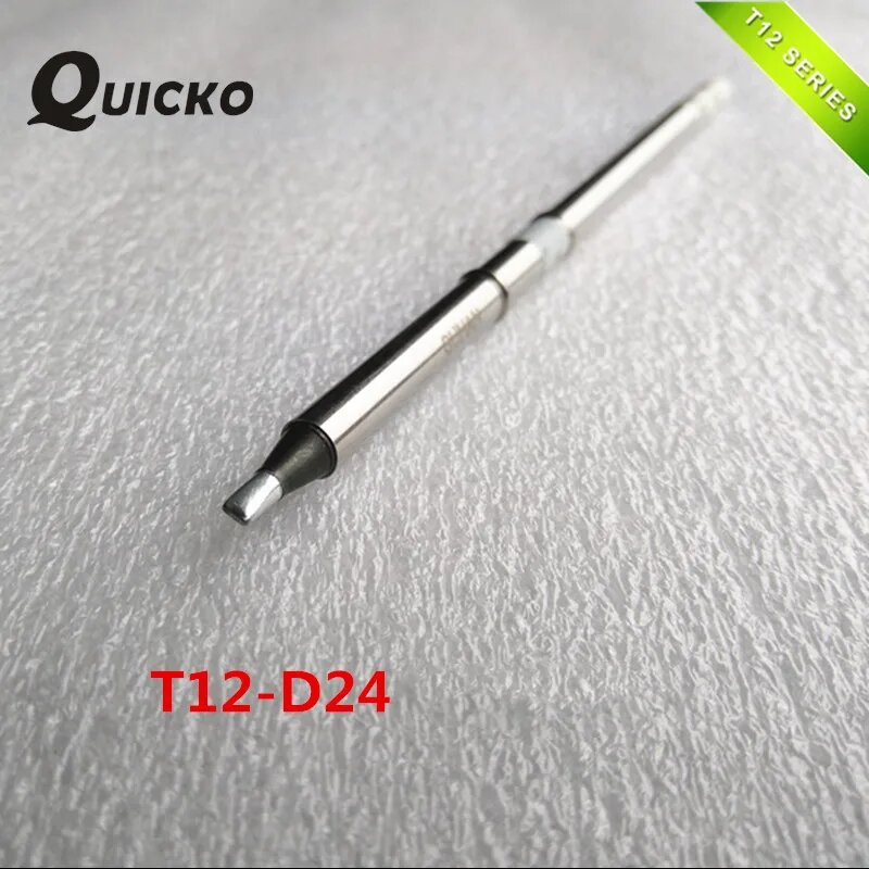 QUICKO XA паяльные наконечники T12-D24, сварочные головки, инструменты для паяльной станции FX9501/907 T12 Handle 7s, расплавленная олова, OLED