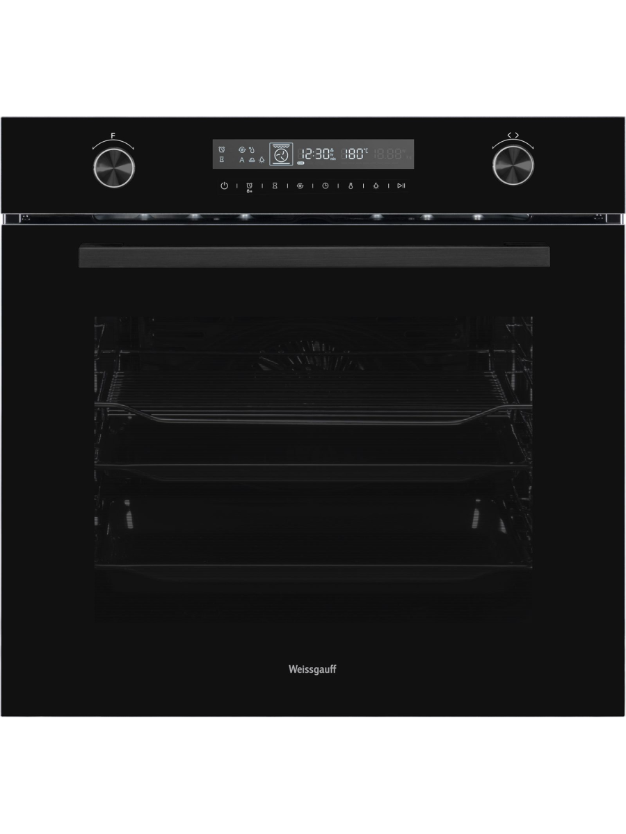 Духовой шкаф электрический Weissgauff EOM 751 PDB Black Edition, 72л, 13 программ, черный