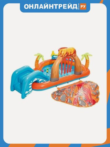 Изображение товара Надувной игровой центр Bestway 53069 Вулкан с игрушками 265х265х104 см от 2 лет